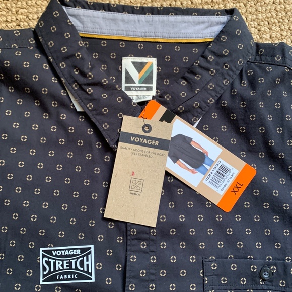 Voyager stretch woven fabric button up - Picture 3 of 4